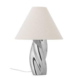 Bloomingville - Silva Bordlampe, Sølv, Stentøj - Ø35 Ã H49 cm